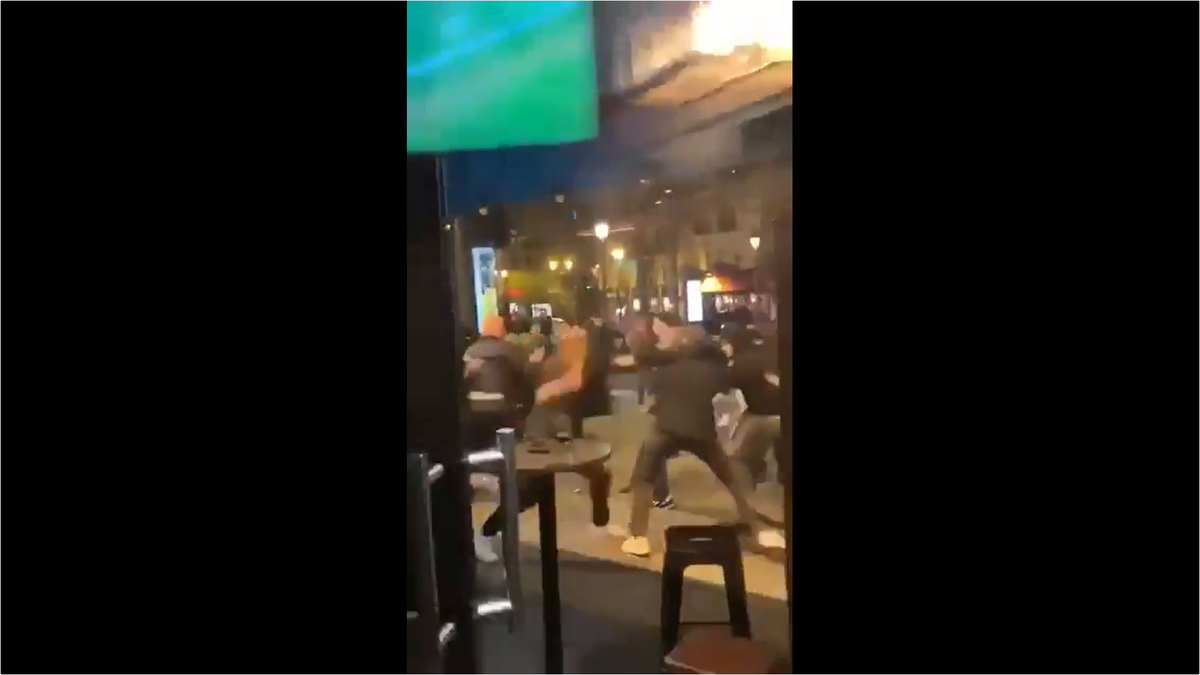 Scene violente înainte de sfertul din Champions League » Bătaie în stradă la Paris
