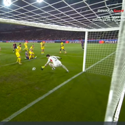 Golul lui Raphina din Barcelona - Borussia Dortmund, foto: captură Prima Sport