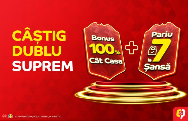 Câștig Dublu Suprem – Cel mai avantajos bonus pentru tine!