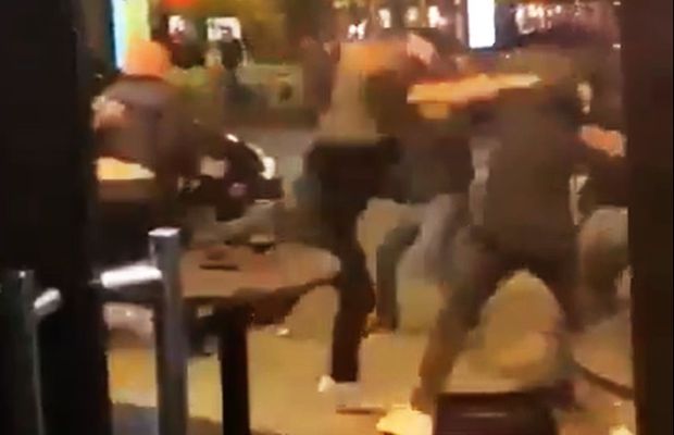 Scene violente înainte de sfertul din Champions League » Bătaie în stradă la Paris