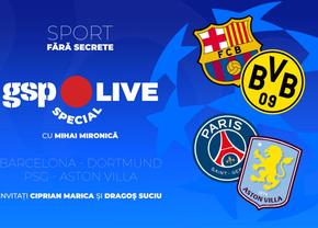 Barcelona - Dortmund și PSG - Aston Villa, în „sferturile” Ligii Campionilor » Ciprian Marica și Dragoș Suciu, invitați la GSP Live Special