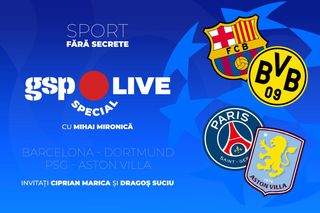 Barcelona - Dortmund și PSG - Aston Villa, în „sferturile” Ligii Campionilor » Ciprian Marica și Dragoș Suciu, invitați la GSP Live Special