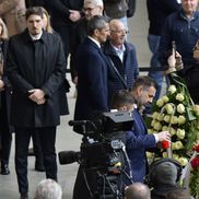 Delegația lui Dinamo, la sicriul lui Mircea Lucescu/ foto Cristi Preda (GSP)