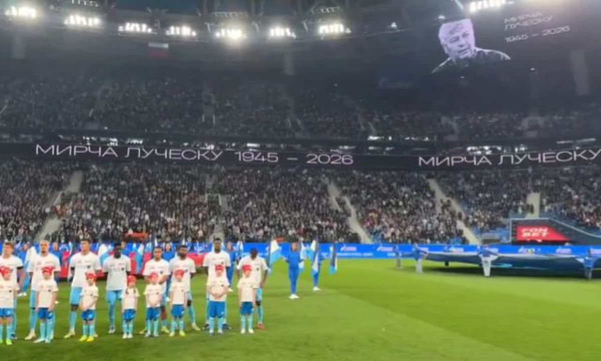 Minut de reculegere la St. Petersburg, în memoria lui Mircea Lucescu: „Condoleanțe rudelor și apropiaților remarcabilului antrenor”