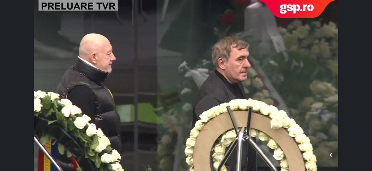 Gică Hagi a venit din nou la priveghiul lui Mircea Lucescu! „Regele”, în lacrimi lângă sicriu