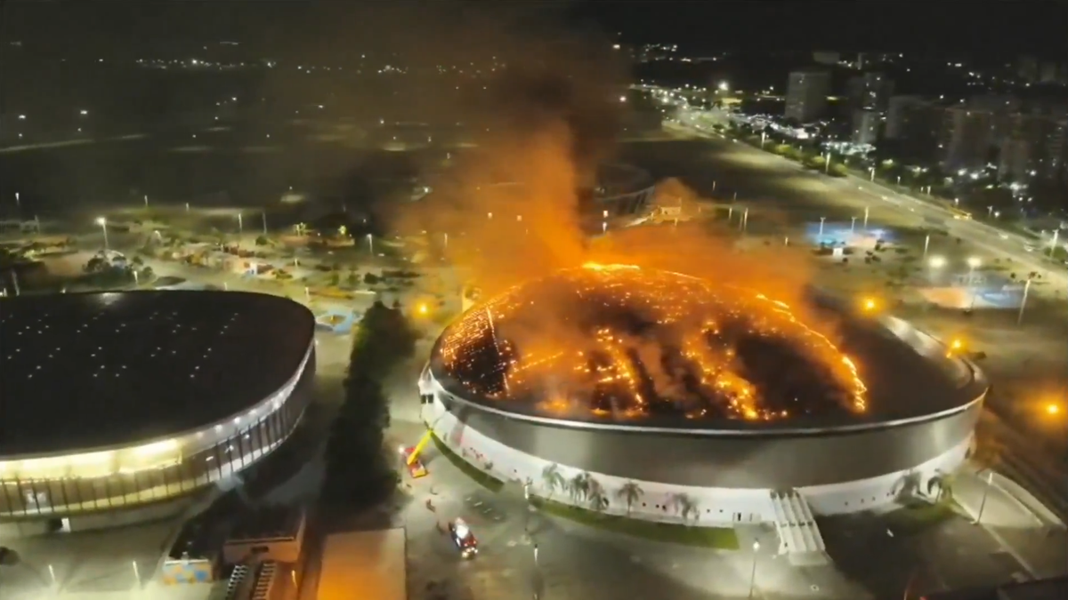 Incendiu la arena olimpică din Rio de Janeiro