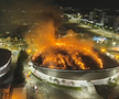 Incendiu la arena olimpică din Rio de Janeiro // capturi foto: X