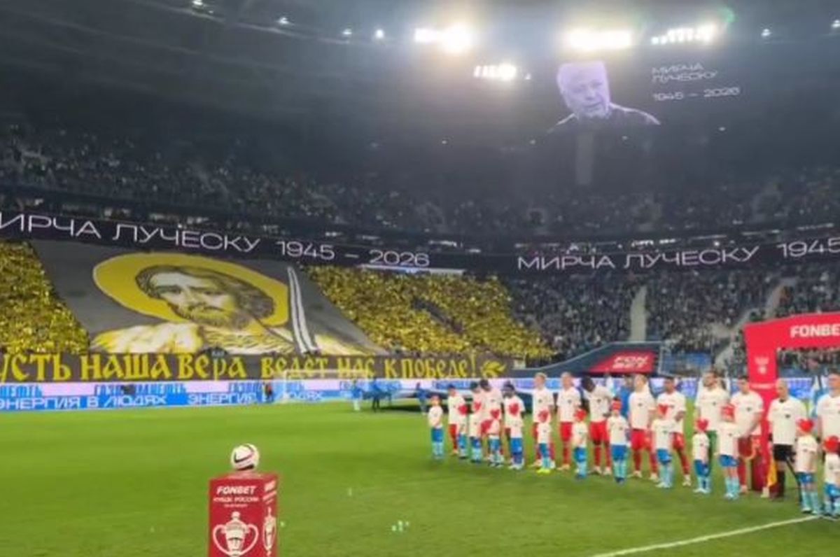 Minut de reculegere la St. Petersburg, în memoria lui Mircea Lucescu: „Condoleanțe rudelor și apropiaților remarcabilului antrenor”