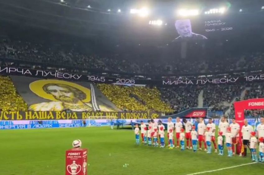 Minut de reculegere la St. Petersburg, înainte de Zenit - Spartak Moscova, în memoria lui Mircea Lucescu