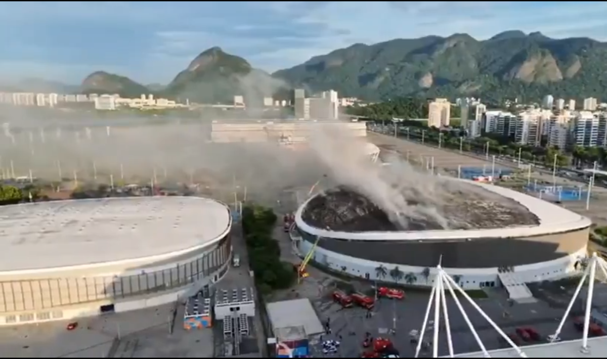 Incendiu la arena olimpică din Rio de Janeiro