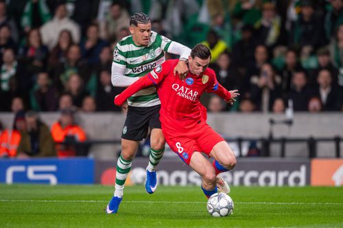 Fabian Ruiz, la balon, în meciul lui PSG cu Sporting, din 20 ianuarie / Foto: Imago