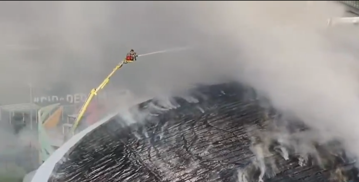 Incendiu la arena olimpică din Rio de Janeiro