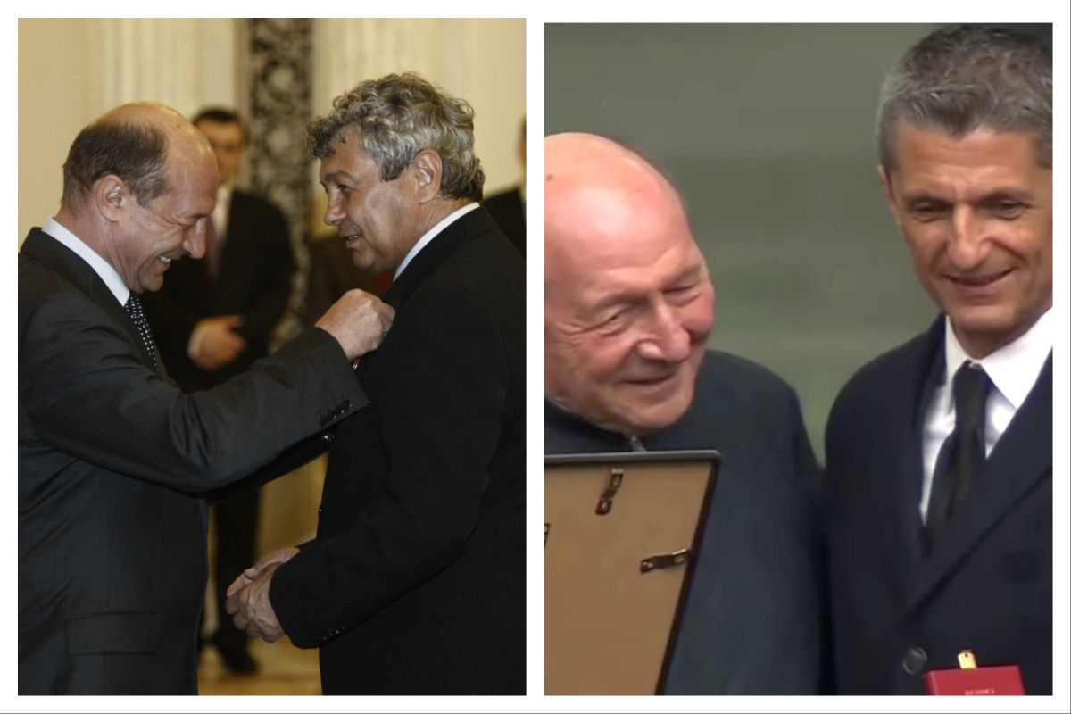 Acum 17 ani îl decora pe Mircea Lucescu, astăzi la priveghiul acestuia » Traian Băsescu: „Un singur cuvânt am de spus”