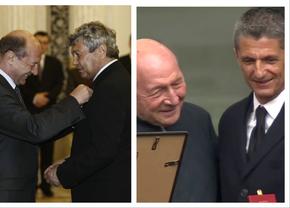 Acum 17 ani îl decora pe Mircea Lucescu, astăzi la priveghiul acestuia » Traian Băsescu: „Un singur cuvânt am de spus”