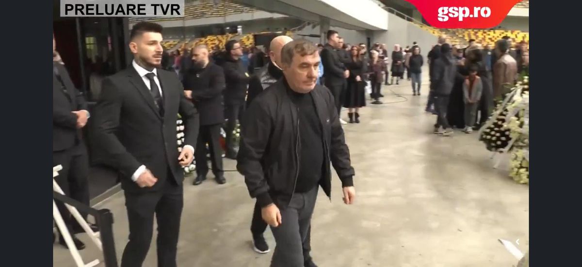 Gică Hagi a venit din nou la priveghiul lui Mircea Lucescu! „Regele”, în lacrimi lângă sicriu