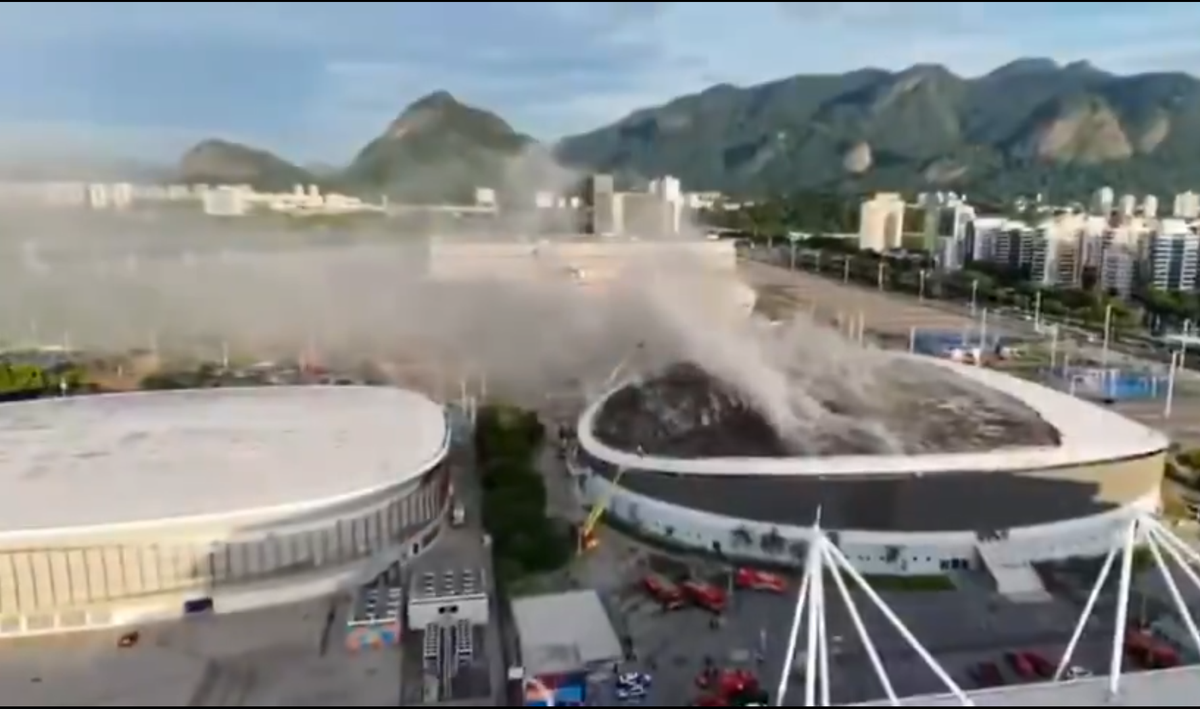 Incendiu la arena olimpică din Rio de Janeiro