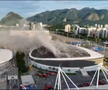 Incendiu la arena olimpică din Rio de Janeiro // capturi foto: X