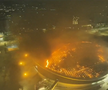 Incendiu la arena olimpică din Rio de Janeiro // capturi foto: X