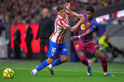 Marcus Rashford, în acțiune contra lui Atletico în recentul meci pe Metropolitano // foto: Guliver/gettyimages