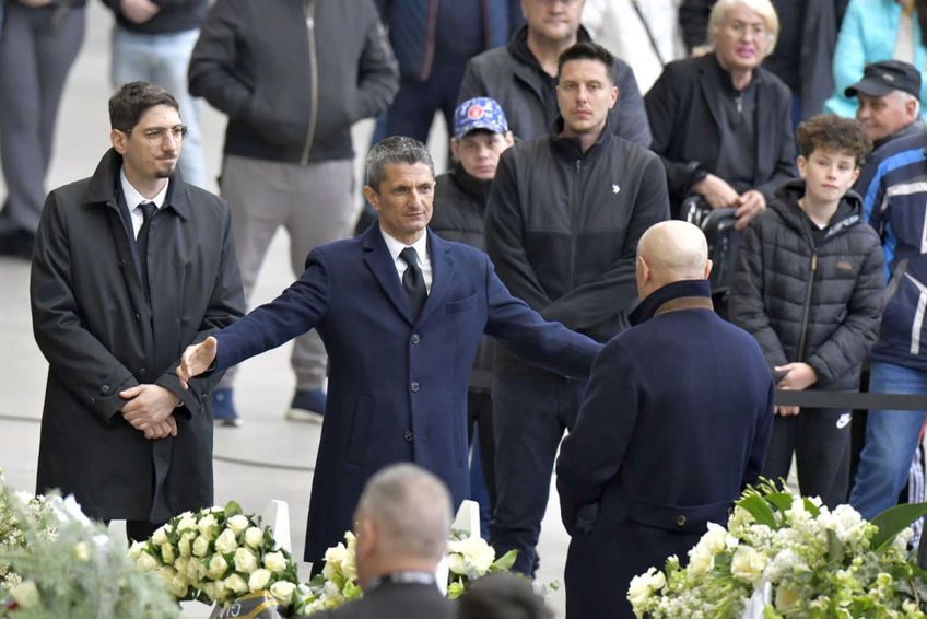 Răzvan Lucescu și George Copos, la priveghiul lui Mircea Lucescu // FOTO: Cristi Preda (GSP.ro)