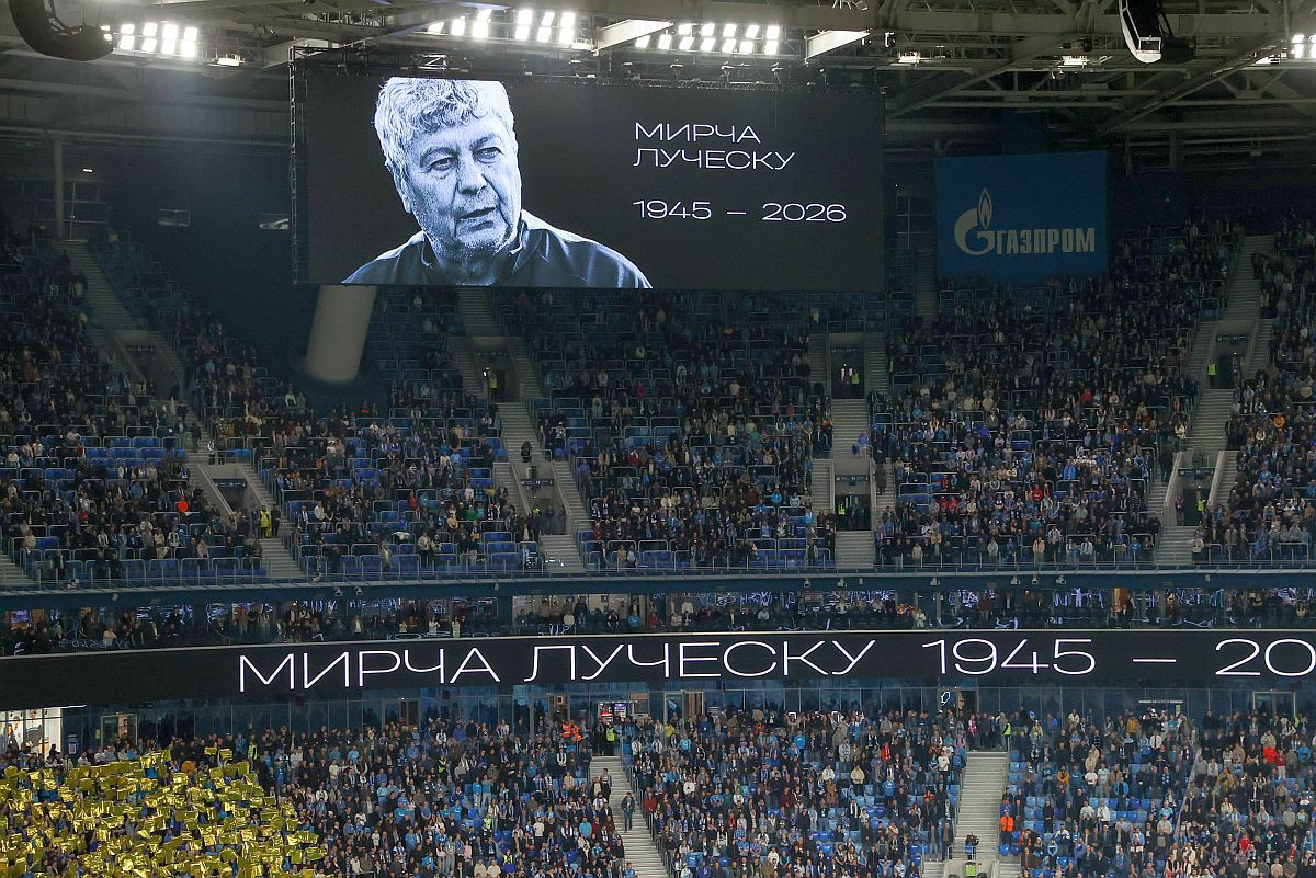 Minut de reculegere la St. Petersburg, în memoria lui Mircea Lucescu: „Condoleanțe rudelor și apropiaților remarcabilului antrenor”