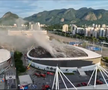 Incendiu la arena olimpică din Rio de Janeiro // capturi foto: X