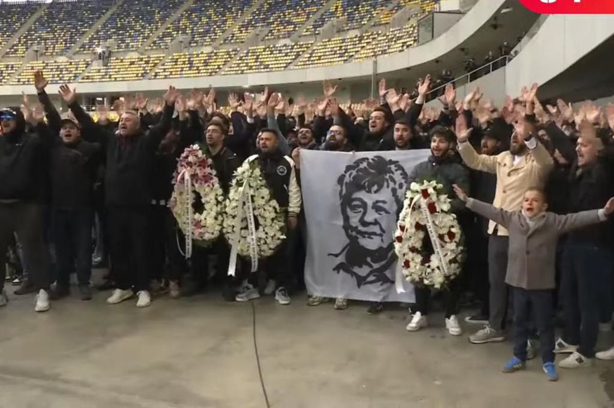 Fanii lui Dinamo i-au strigat numele lui Mircea Lucescu pentru ultima oară » Imagini sfâșietoare cu Răzvan Lucescu