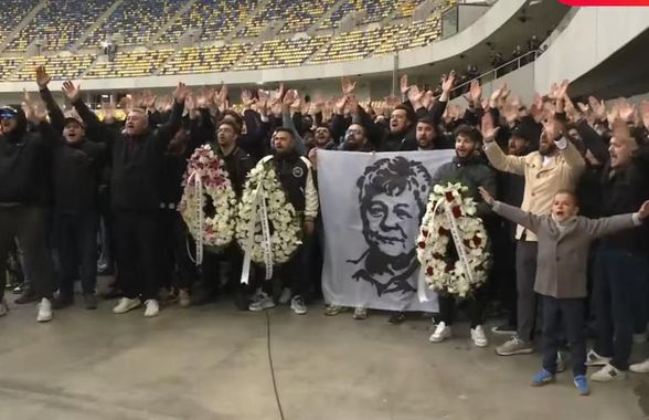 Fanii lui Dinamo i-au strigat numele lui Mircea Lucescu pentru ultima oară » Imagini sfâșietoare cu Răzvan Lucescu