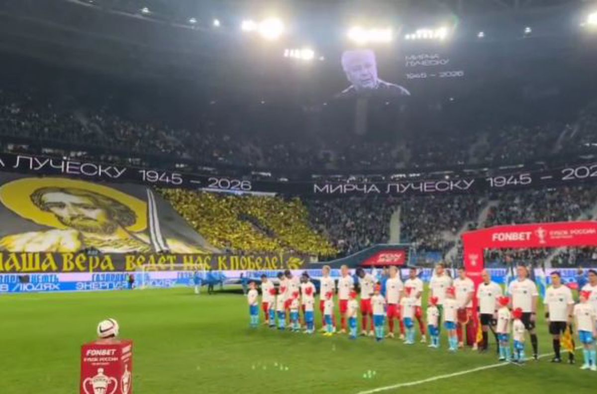 Minut de reculegere la St. Petersburg, înainte de Zenit - Spartak Moscova, în memoria lui Mircea Lucescu