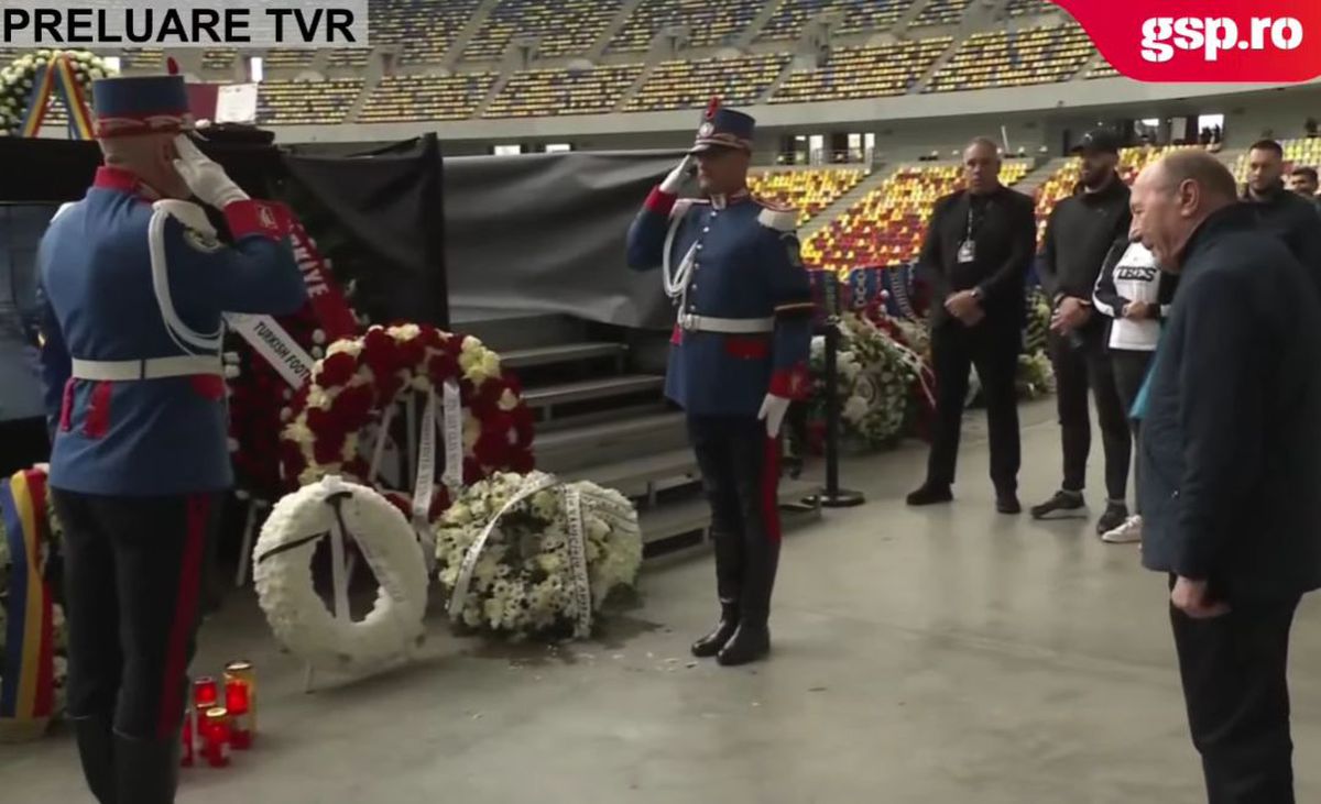 Traian Băsescu, la priveghiul lui Mircea Lucescu