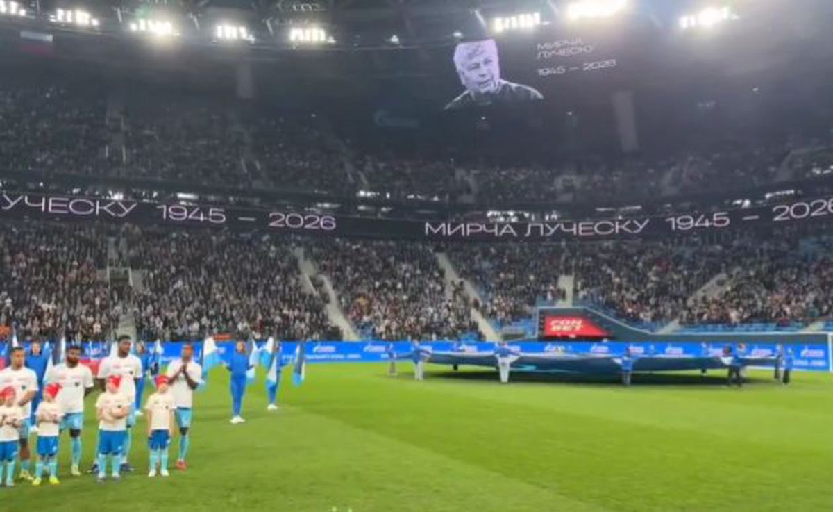 Minut de reculegere la St. Petersburg, în memoria lui Mircea Lucescu: „Condoleanțe rudelor și apropiaților remarcabilului antrenor”