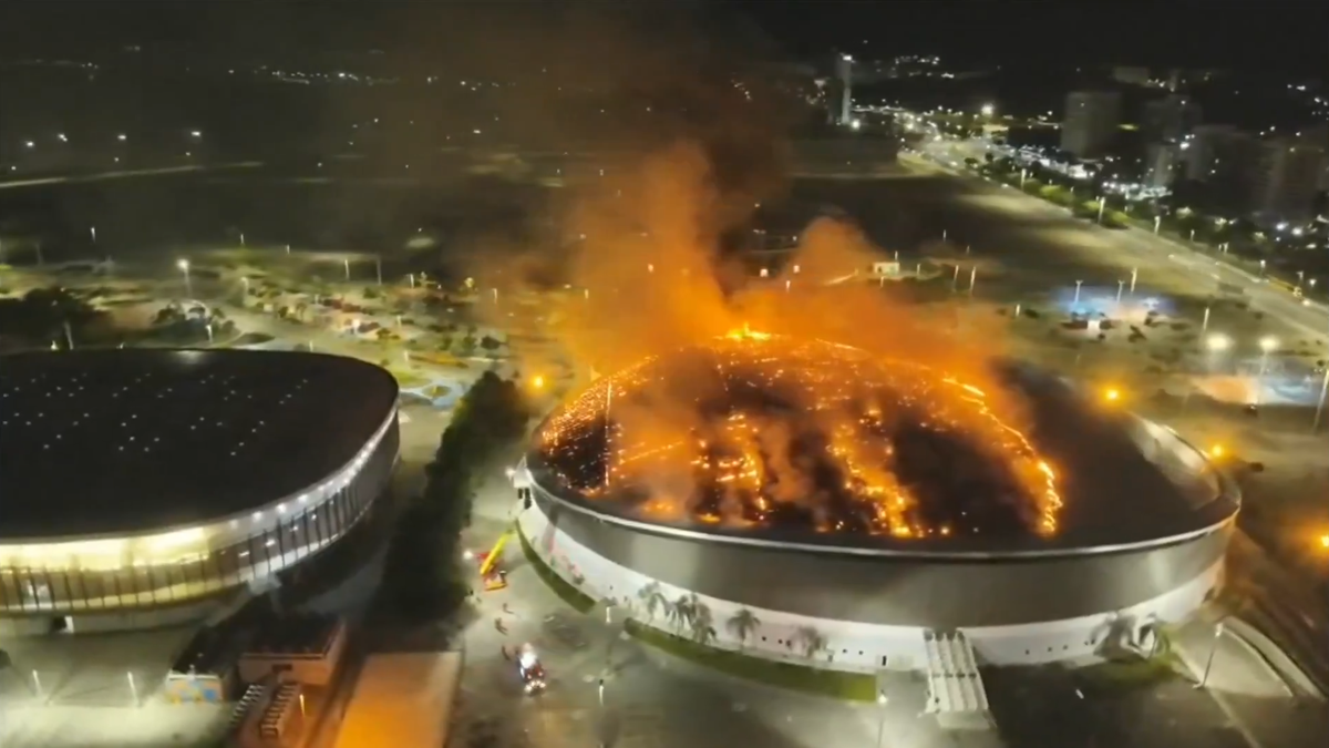 Incendiu la arena olimpică din Rio de Janeiro