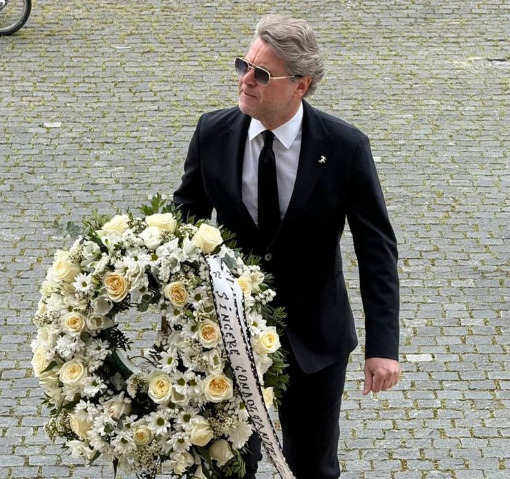 Florin Răducioiu la priveghiul lui Mircea Lucescu - 9 aprilie 2026/ foto Cristi Preda (GSP)