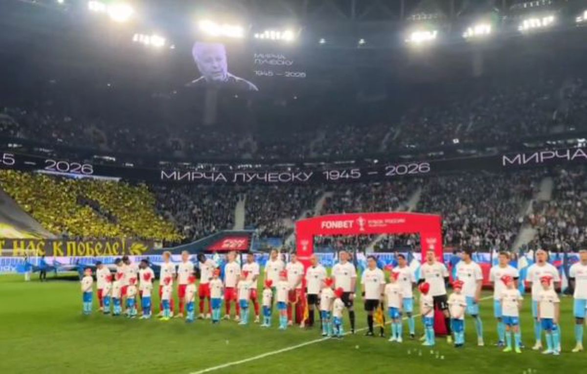 Minut de reculegere la St. Petersburg, înainte de Zenit - Spartak Moscova, în memoria lui Mircea Lucescu