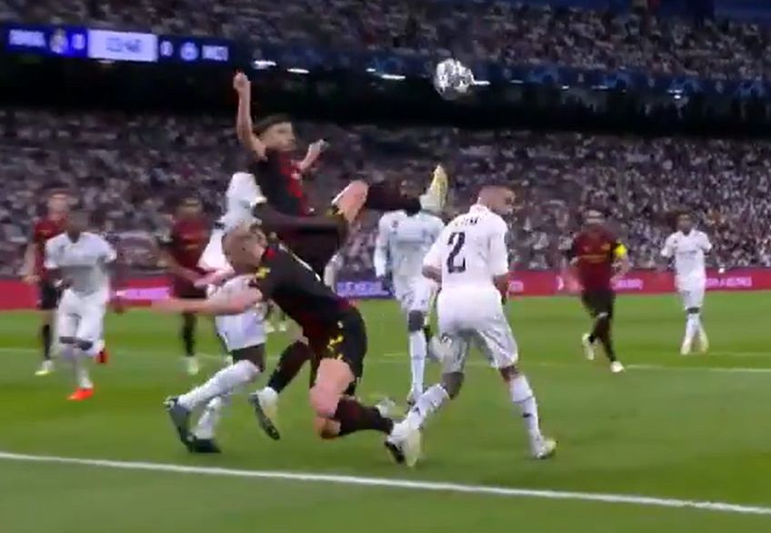 Manchester City a cerut un penalty în minutul 23 al disputei cu Real Madrid, turul semifinalei de Liga Campionilor, la scorul de 0-0, pentru un duel între Erling Haaland și Daniel Carvajal.