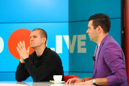 Alexandru Bourceanu și Raul Rusescu, în studioul GSP Live / foto: Ionuț Iordache (GSP.ro)