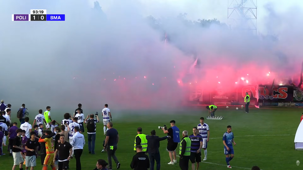 Sărbătoare la Timișoara! Politehnica a revenit în Liga 2 după 3 ani » Care e a doua echipă promovată matematic