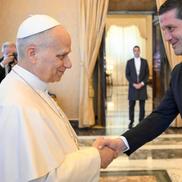 Cristi Chivu și Inter, vizită la Vatican // Sursă foto @vaticannews.va