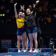 Echipa României sărbătorind la CM 2026 Foto: ITTF