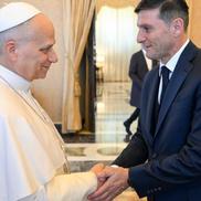 Cristi Chivu și Inter, vizită la Vatican // Sursă foto @vaticannews.va