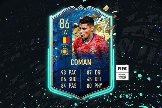Florinel Coman a primit un card TOTS în FIFA20!