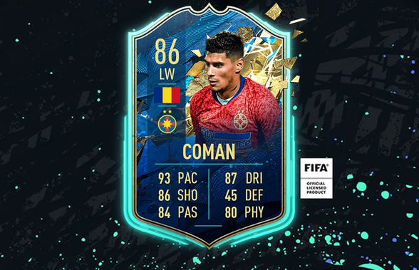 Florinel Coman a primit un card senzațional în FIFA 20 Ultimate Team