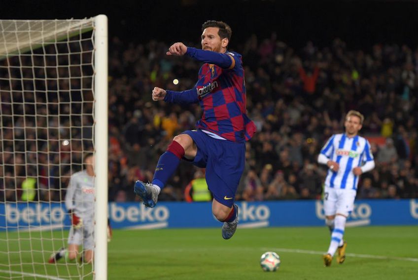 Lionel Messi va putea fi felicitat fără restricții anti-COVID-19 când înscrie pentru Barcelona // foto: Guliver/gettyimages