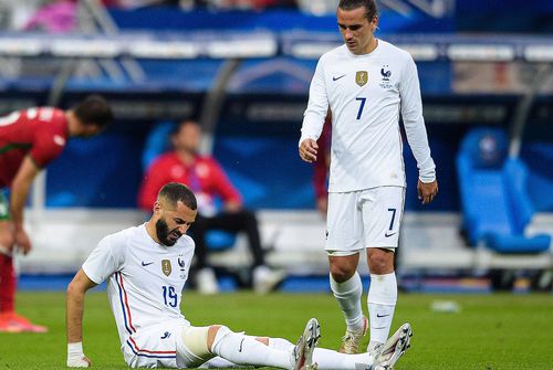 Karim Benzema, accidentat în Franța - Bulgaria // foto: Imago