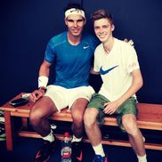 Rafael Nadal și Andrey Rublev, în trecut