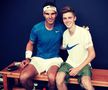 Rafael Nadal și Andrey Rublev, în trecut