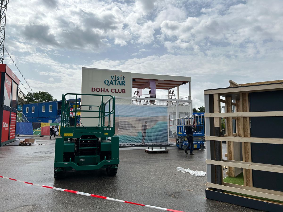 Cum arată lucrările la Fan Zone-ul EURO 2024 din Munchen