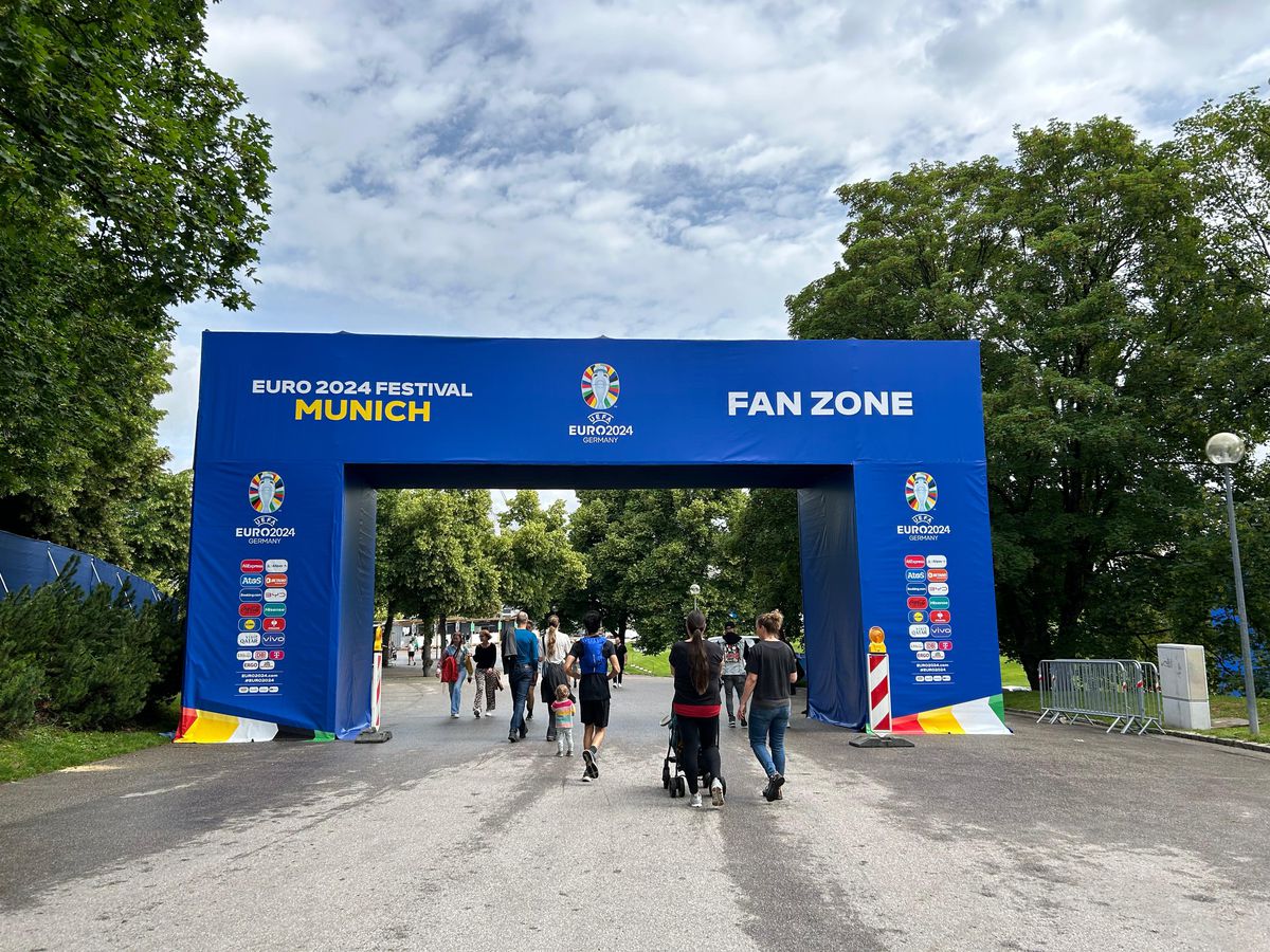 Cum arată lucrările la Fan Zone-ul EURO 2024 din Munchen