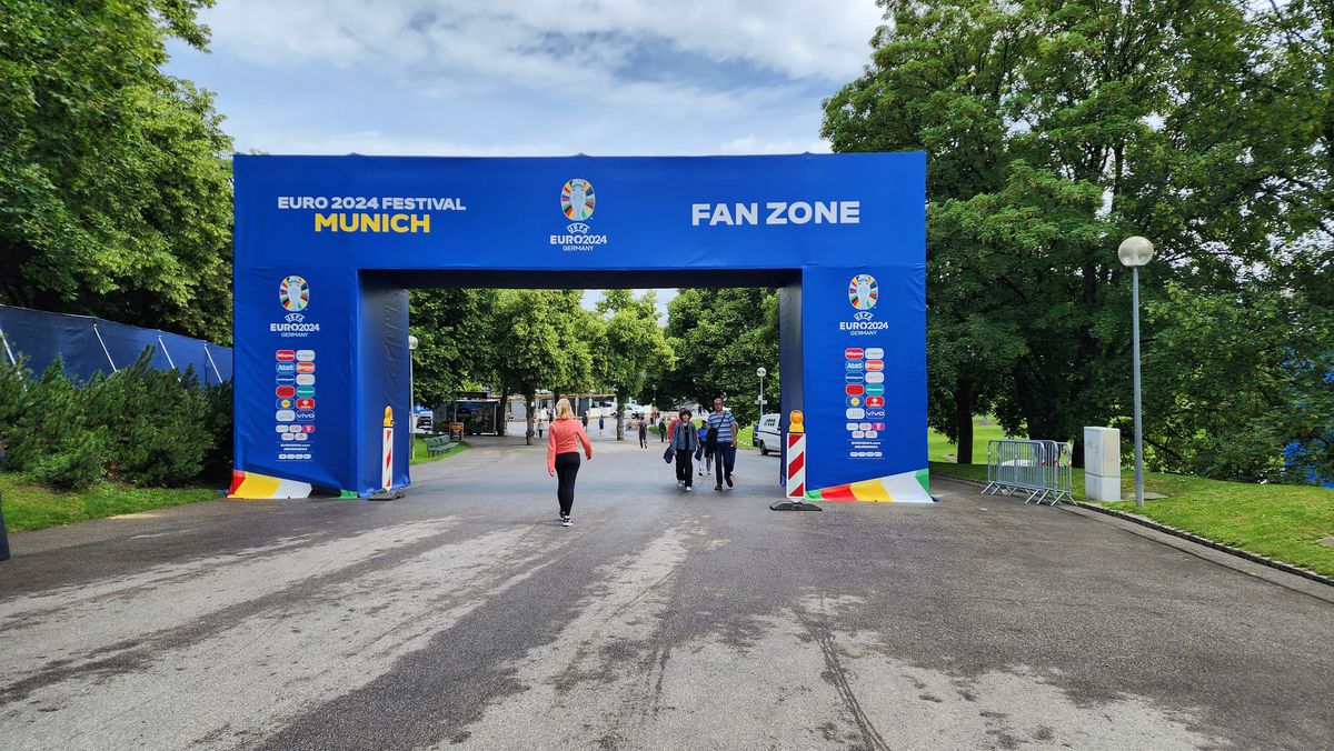 Românii lucrează de zor la fan zone-ul din Munchen, unde o bere costă cât un bilet la FCSB - Dinamo! » Spectacol grandios pregătit pentru fanii fără bilet