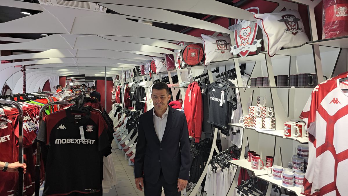 Imagini de la prezentarea lui Costel Gâlcă la Rapid